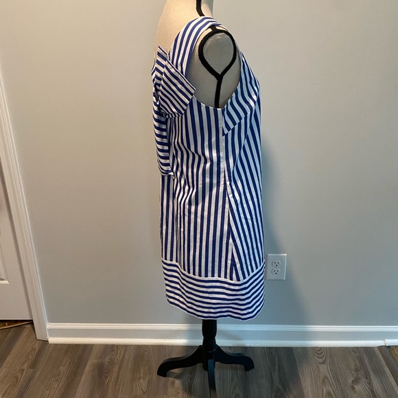 Vineyard Vines Beachcomber Blue Stripe Bow Back Dress Women’s size 6 - Picture 7 of 12